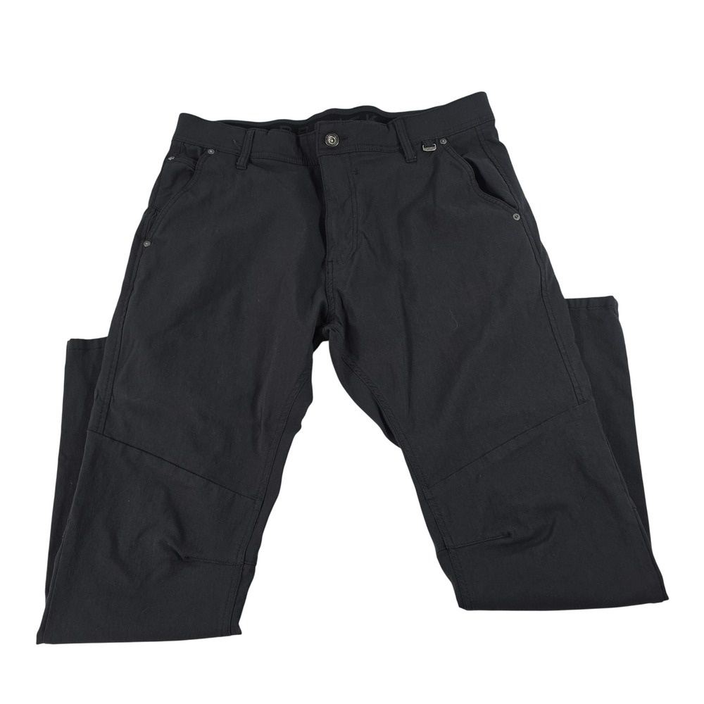 Projek Raw Mens Classic Fit‎ Black Pants Articulated Knee Size 36x29